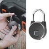 Smart Fingerprint Padlock Compact USB Charging Keyless Padlock for Home