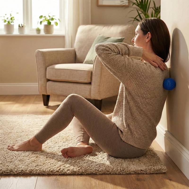 Muscle Massage Ball with Nodding 7.5 cm Hard, Durable, Comfortable