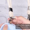 Luxiremi 5 Pcs Hanging Tea Towels Clip, Brackets-Braided CottonTowel Clips