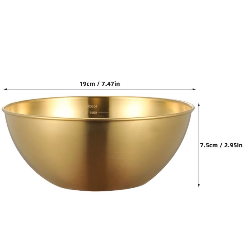 MAGICLULU Stainless Steel Mixing Basin Thickened Food Container for Fruits