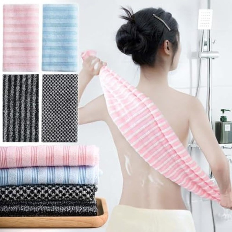 Toalla Exfoliante Japonesa Doble Cara 100cm for suave Toalla(Strips)