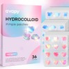 Pimple Patches Blue Pink Heart Cloud Butterfly 12MM 36PCS Hologram