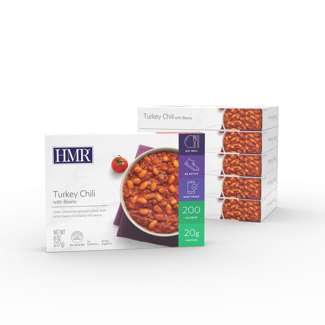 HMR Turkey Chili with Beans Entree, 8 oz. Servings, 6 Meals