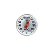 HIC Kitchen Roasting Instant-Read Meat Thermometer, Stainless Steel, Shatterproof Face,