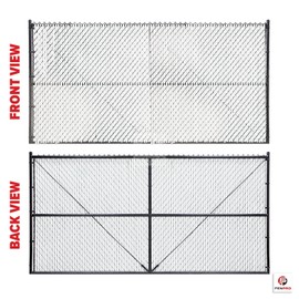 Chain-Link Fence Blade Slats with Bottom Lock (8-ft, White)