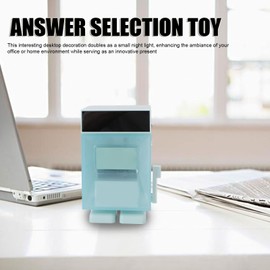 Ausla Answer Machine Toy Night Light Ornament Schreibtischlampe mit 1200 -mAh -Akku USB -Ladung für Büro -Heimdekoration (Cyan)