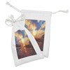 Lunarable Fantasy Fabric Pouch Set of 2, Sunset on the