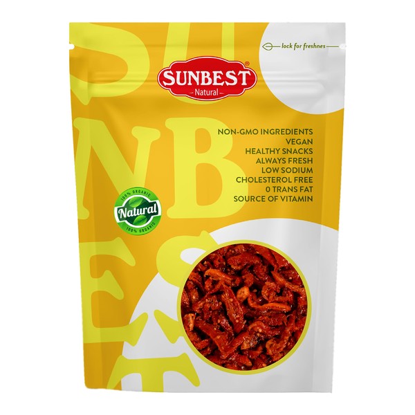 Sunbest Natural - Julienned Sun-Dried Tomatoes, 2 lbs - Intense and Zesty | Convenient Cut for Easy Use