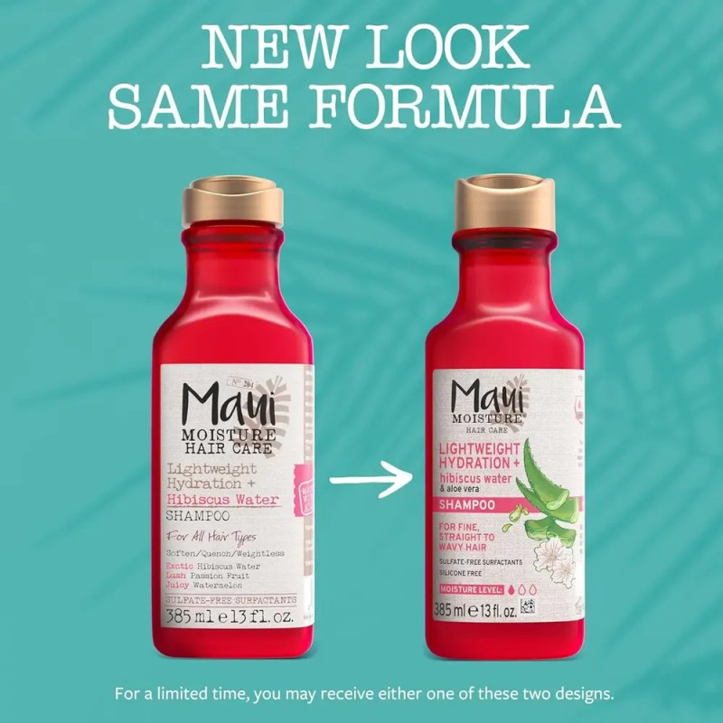Maui Moisture Shampoo Hidratación Ligero de Hibisco - Flor de
