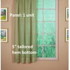 Today's Curtain Emelia Original Voile Panel 45", Dusty Leaf, 60"