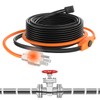 3FT Pipe Heat Tape and Heat Cable with Built-in Thermostat,