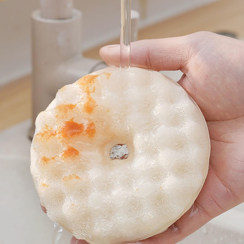 MRDLKNX Kitchen Sponges 4 Pcs Dish Donut Shaped Multi-purpose Sponge