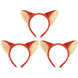 Pack of 3 Fox Ear Headbands, Headbands for Women, Creative Animal Ear Headbands, Cute Plush Headwear, Clothing Decoration