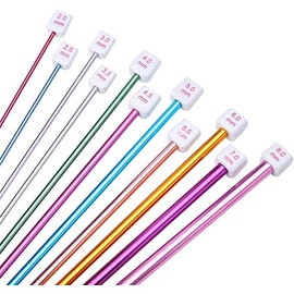 MosBug Tunisian Crochet Hooks Set Afghan Crochet Hooks Aluminum Needles Tools for Beginners+ Burable Cloth Case 11-Pack