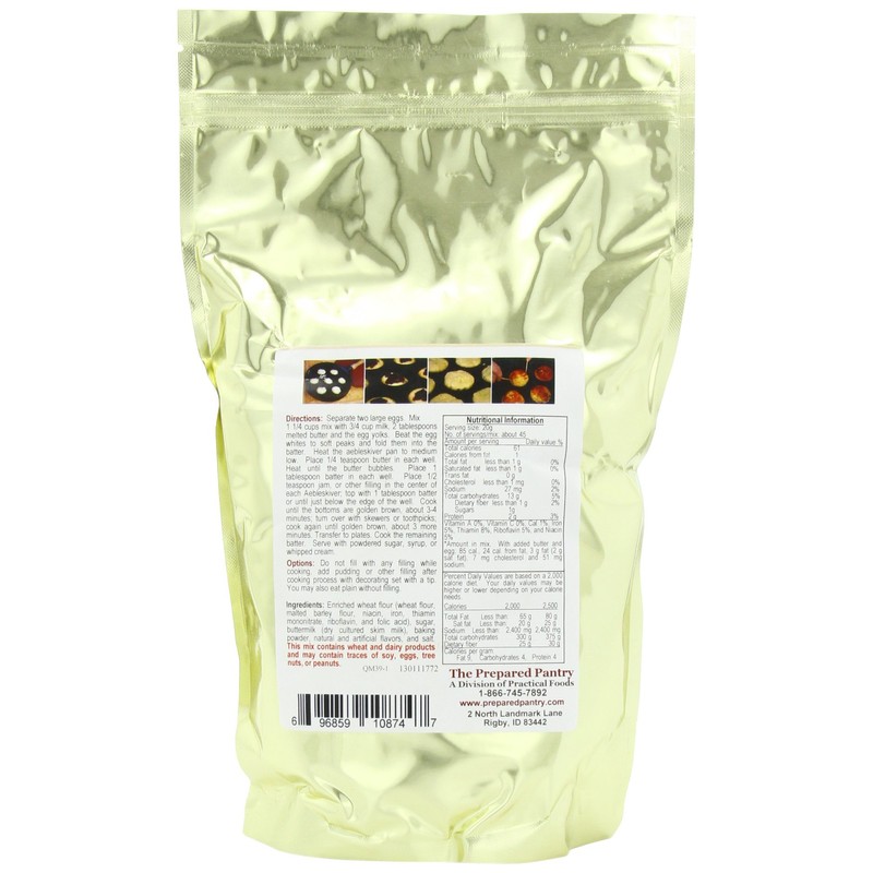 The Prepared Pantry Classic Aebleskiver Mix--Puff Pancake (2 lb mix)