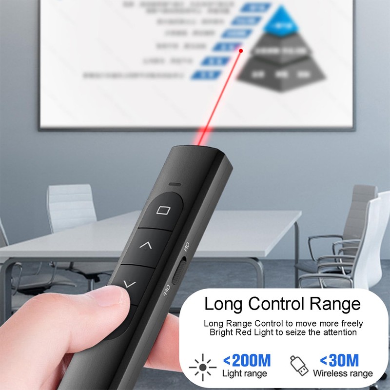 NXPUXP Presentation Clicker, PowerPoint Remote Control, Wireless 2.4 GHz Powerpoint