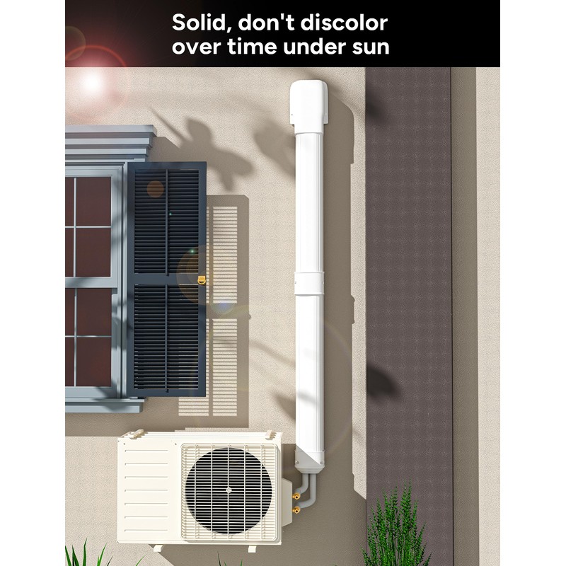 Toutgood 4'' Entry Wall Cover Line Set Cover Kit Accessories