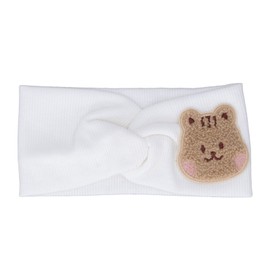 Newborn Headbands, Baby Headbands, Protection, Animal Pattern, Soft Cotton, Beautiful, Super Stretchy for Home Use (White)