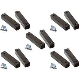 5 x Door Contacts - 5 Terminal for Burglar Alarm or Intruder Alarm, Professional Quality Brown Surface Contacts.