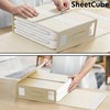 SheetCube Bed Sheet Organizers and Storage 6 Pack, Foldable Linen