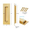 Malimali 6 Inch Gold Recessed Finger Flush Pulls for Pocket