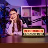 LED Recording Studio Sign Soundproof Room Light Box Recording Studio