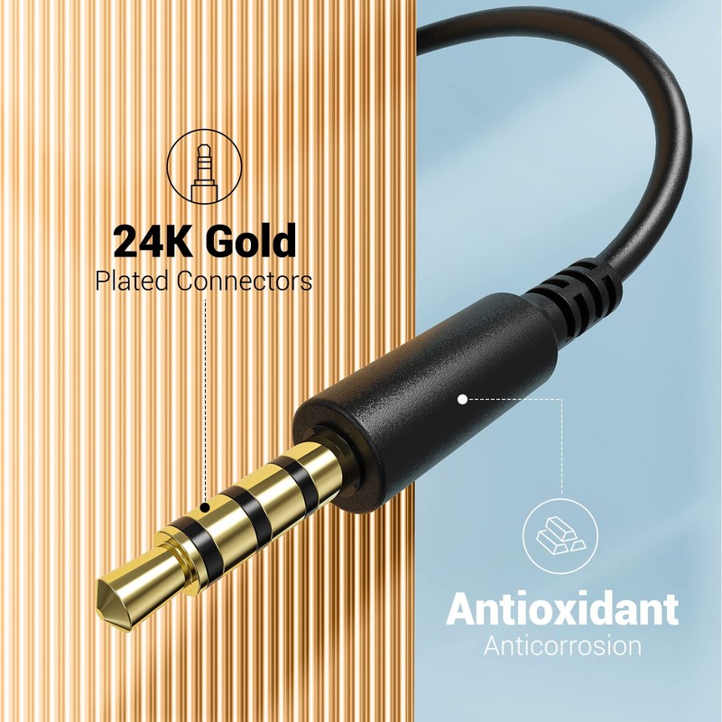 OneOdio Aux Cable 3.5mm for Pro10, Pro 30, Pro 50