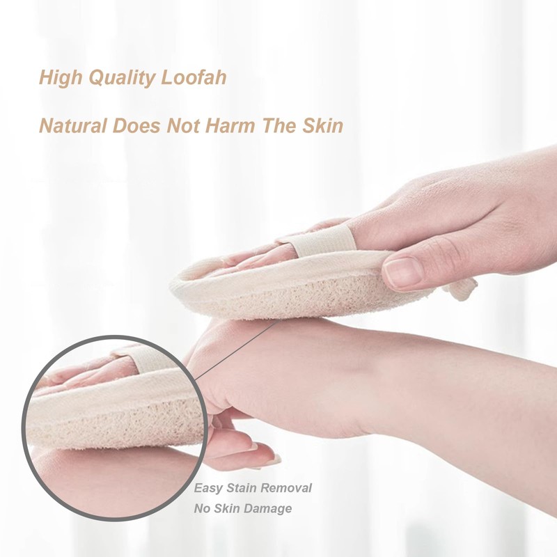 Loofah Sponge Spa Grade Bath Accessories ((3 per Bag))