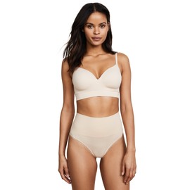 Yummie Women's Dawn Seamless Wire Free T-Shirt Bra Underwear, Frappe, M