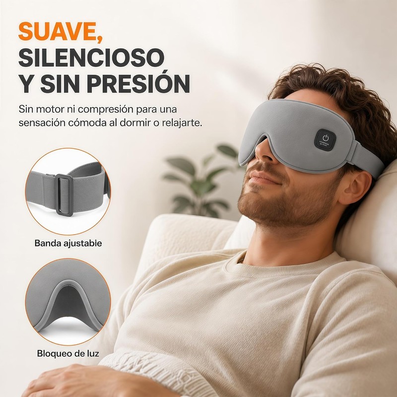 Antifaz Térmico Inalámbrico con 3 Niveles de Calor