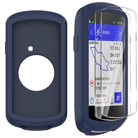 Moorovgi Displayschutzfolien aus Gehärtetem Glas+Hülle Kompatibel mit Garmin Edge 1040,Schutzfolie Displayschutzfolie GPS Bike Computer Zubehör für Garmin Edge 1040 (Blau)