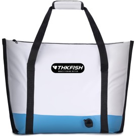 THKFISH Insulated Fish Cooler Bag, Fish Kill Bag for Caught Fish, 40x16in 25x17.5in Portable Waterproof Insulated Fish Bag Keeps Ice for 24 Hours