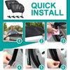 Sonnenschutz Auto Baby,2 Stück Autofenster Sonnenschutzrollos Heckscheibe,Sonnenblende Auto Netz Reduziert