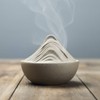 HIGHAWK Incense Burner, Pottery, Buddhist Tools, Swirl, Incense Cone Shape,