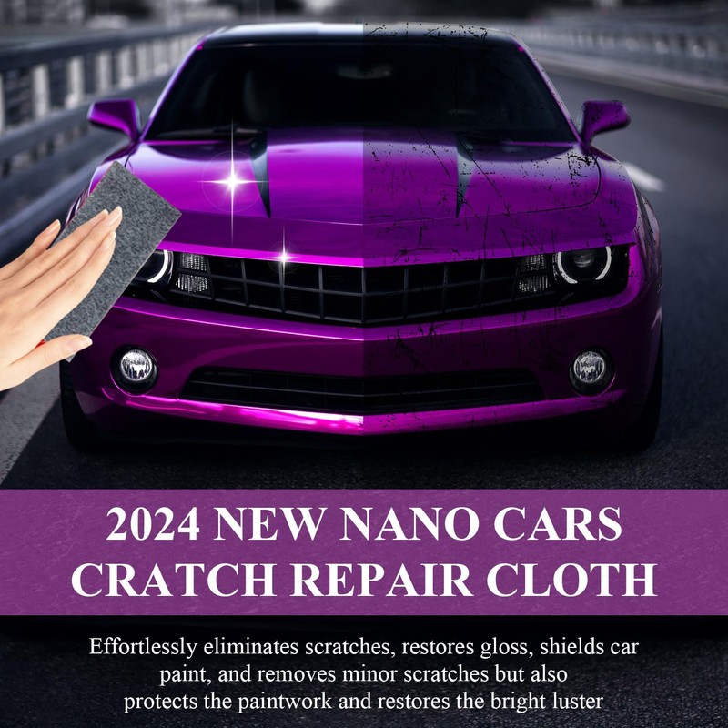 Nano Sparkle Cloth Car Scratch Remover Set,Magic Nano Sparkle Cleaning