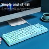 Gaming Keyboard USB Round 87 Keys Colorful Backlit Ergonomic Mechanical