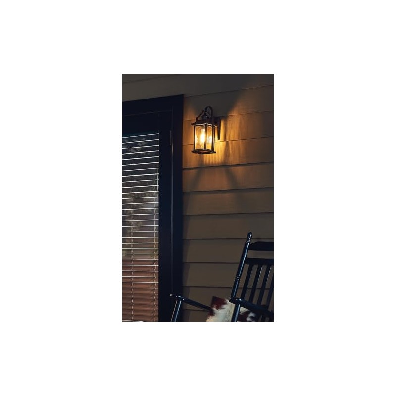 KICHLER Linford 1-Light 13.75-in H Outdoor Wall Light in Olde