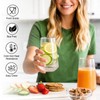 Greentainer Borosilicate Drinking Glasses Set of 6, 16 oz Clear