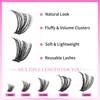 VEYESBEAUTY Eyelash Extensions, Eyelashes, Cluster Lashes Extensions, One More+ Eyelash
