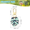 PATIKIL Plant Keychains, Enameled Keychain Cute Plant Leaf Enamel Pendant