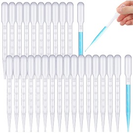 qingmeng Pipettes, Pack of 100 3 ml Plastic Transfer Pipettes, Transfer Pipettes, Children's Plastic, Pipette Plugs, Plastic Dropper, Disposable Pipettes, Drinking Pipette, Pipette Barrel, Pipette