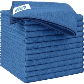 HOMEXCEL Lake Green Microfiber Cleaning Cloth 12 Pack 12.5 x 12.5 inch Microfiber Towels for Cars Ultra Absorbent Car Washing Cloth Lint Free Streak Free