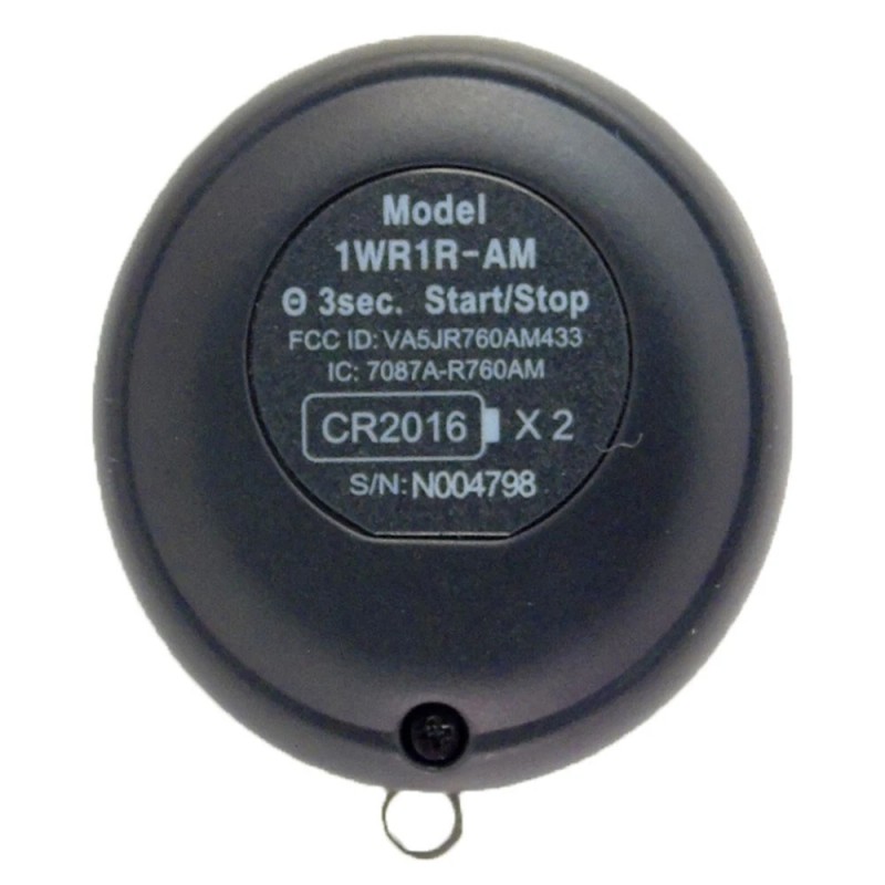 Compustar New 1-Button COMPUSTAR Keyfob 1WR1R-AM FCC ID VA5JR760AM433