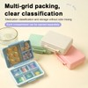 Wopanxye Travel Pill Organizer, 9 Compartments Portable Small Pill Box