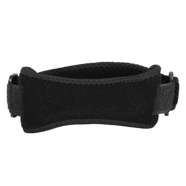 Patella Support Belt, Professional Hiking Riding Knee Pad Protector Belt Knee Support Strap Band Sport Brace (Black)