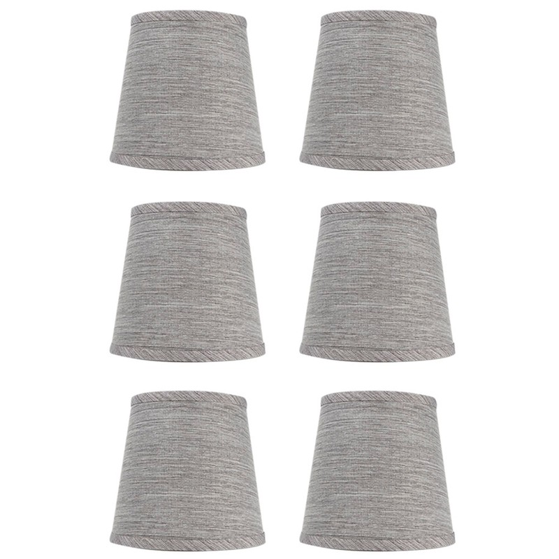 6Pcs Lampshade Modern Light Cover Fabric Inner Film European Style