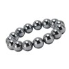 14mm Terahertz Stone Bracelet Promote Circulation Round Beads Chian Bracelet