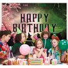 Witch Theme Party Decorations,5x3FT Witch Happy Birthday Banner, Backdrop, Pink