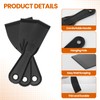 6 PCS Plastic Putty Knife, Black Flexible Putty Knife Scraper,