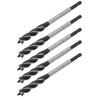 5Pcs Brad Point Drill Woodworking 4 Flute Cut Drilling Tool